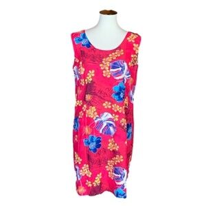 Vintage Jams World Aloha red sleeveless dress Size XL